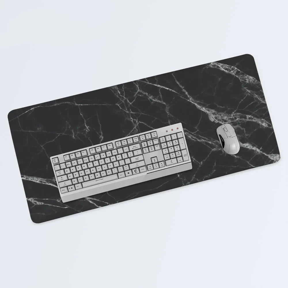 Black Marble Gaming Mouse Pad - Elegance Meets Gaming Precision