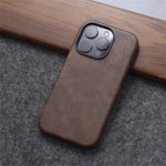 Luxury Leather MagSafe Case for iPhone 16 Series