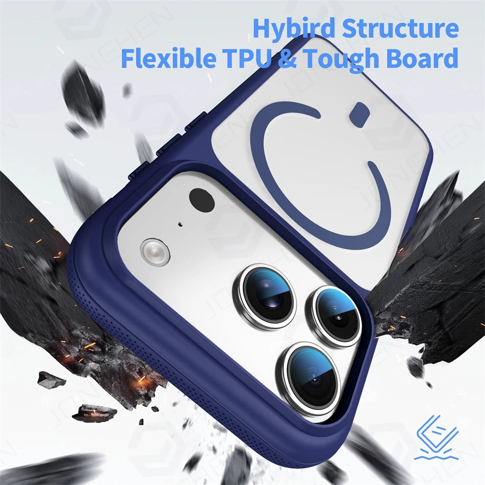 Clear MagSafe Case with Metal Lens Ring for iPhone 18 Series