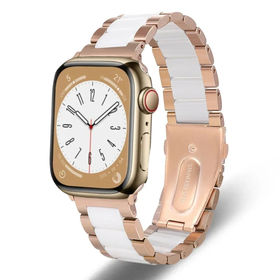 High-Quality Metal + Ceramic Strap for Apple Watch