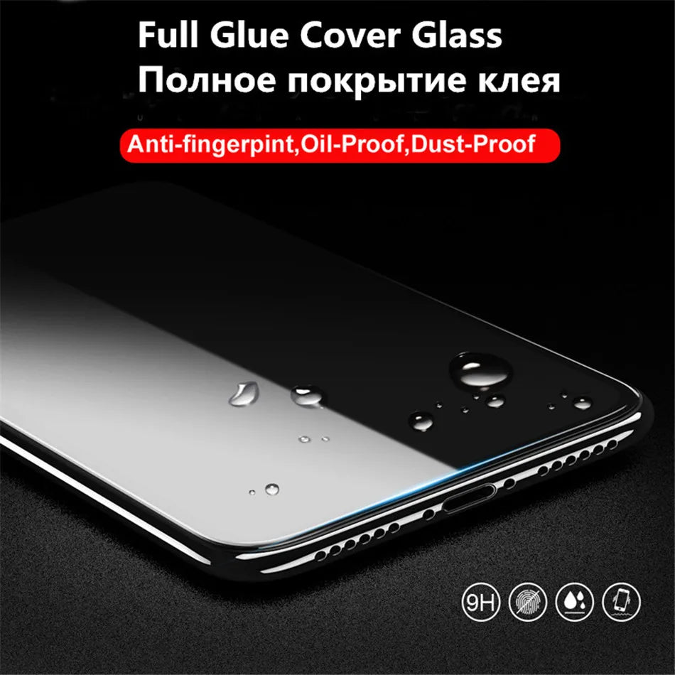 Full Coverage Tempered Glass Screen Protector + HD Protective Phone Lens Film for Vivo V29e