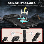 Shockproof MagSafe Case with 360° Rotating Ring Kickstand for iPhone 18 Series