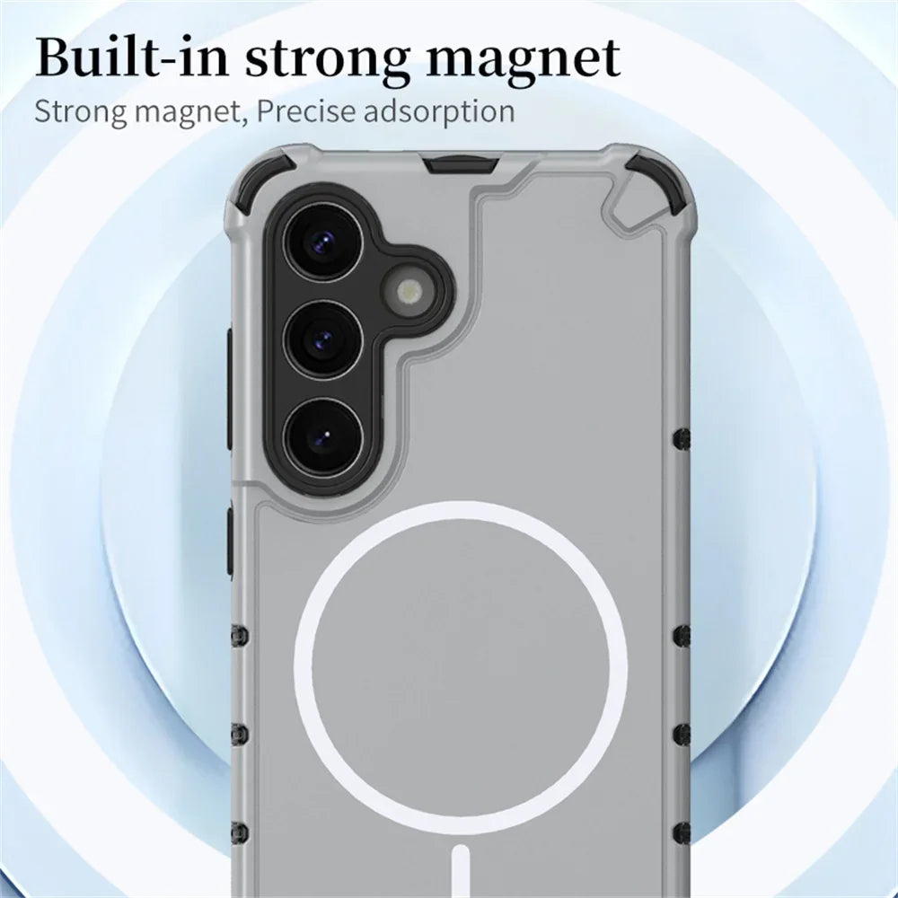Anti-Slip Bumper Armor Magnetic Protective Case for Samsung Galaxy S26 Series