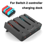4-Slot Type-C Charging Dock Compatible with Nintendo Switch 2 Joy-Con Controllers