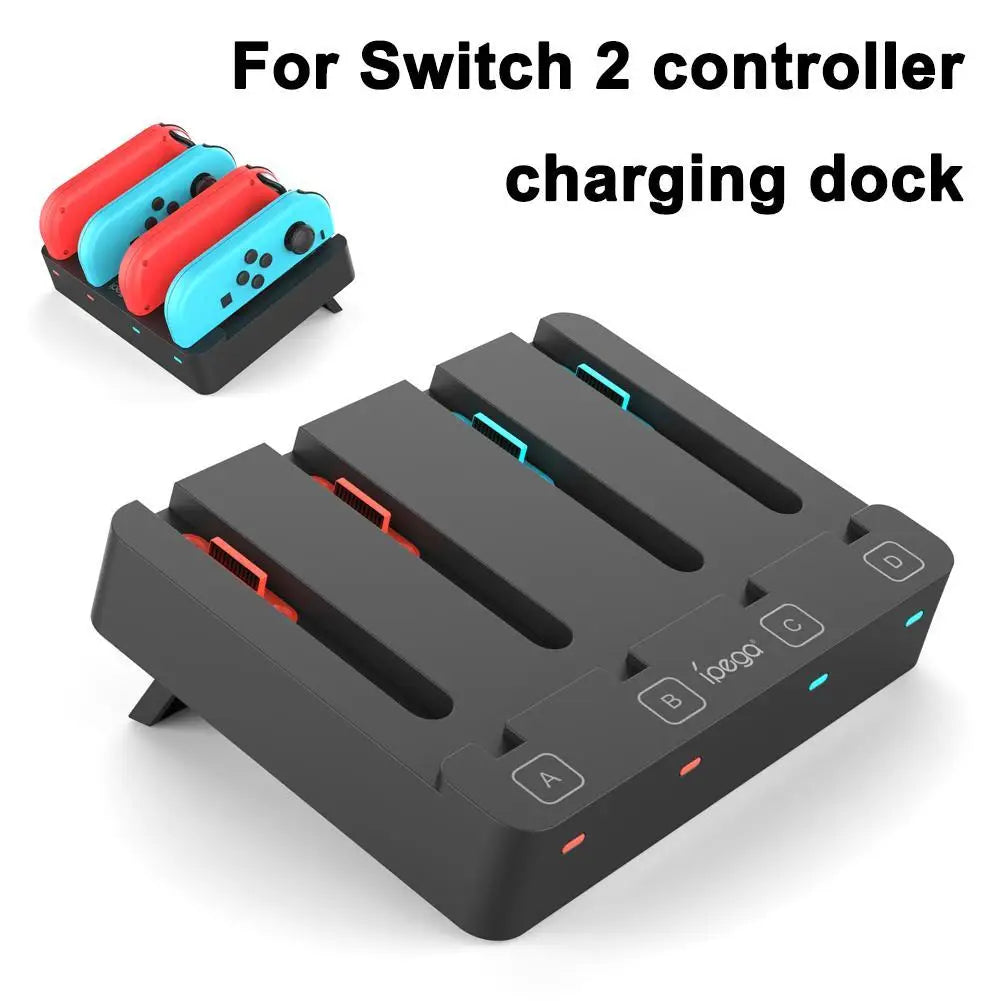 4-Slot Type-C Charging Dock Compatible with Nintendo Switch 2 Joy-Con Controllers