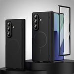 Durable Magnetic Frosted Case with Hinge Protection for Samsung Galaxy Z Fold 6