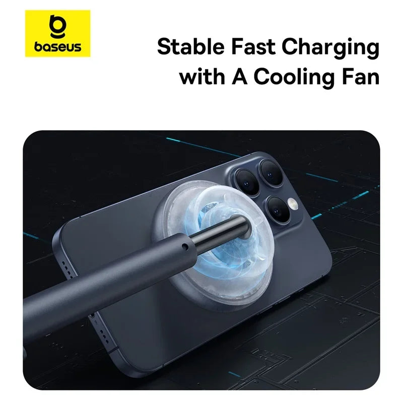 Baseus Orbit 2 Pro 15W Qi2 Fast Magnetic Charger Stand with Cooling System
