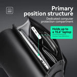 Waterproof Leather Laptop Backpack