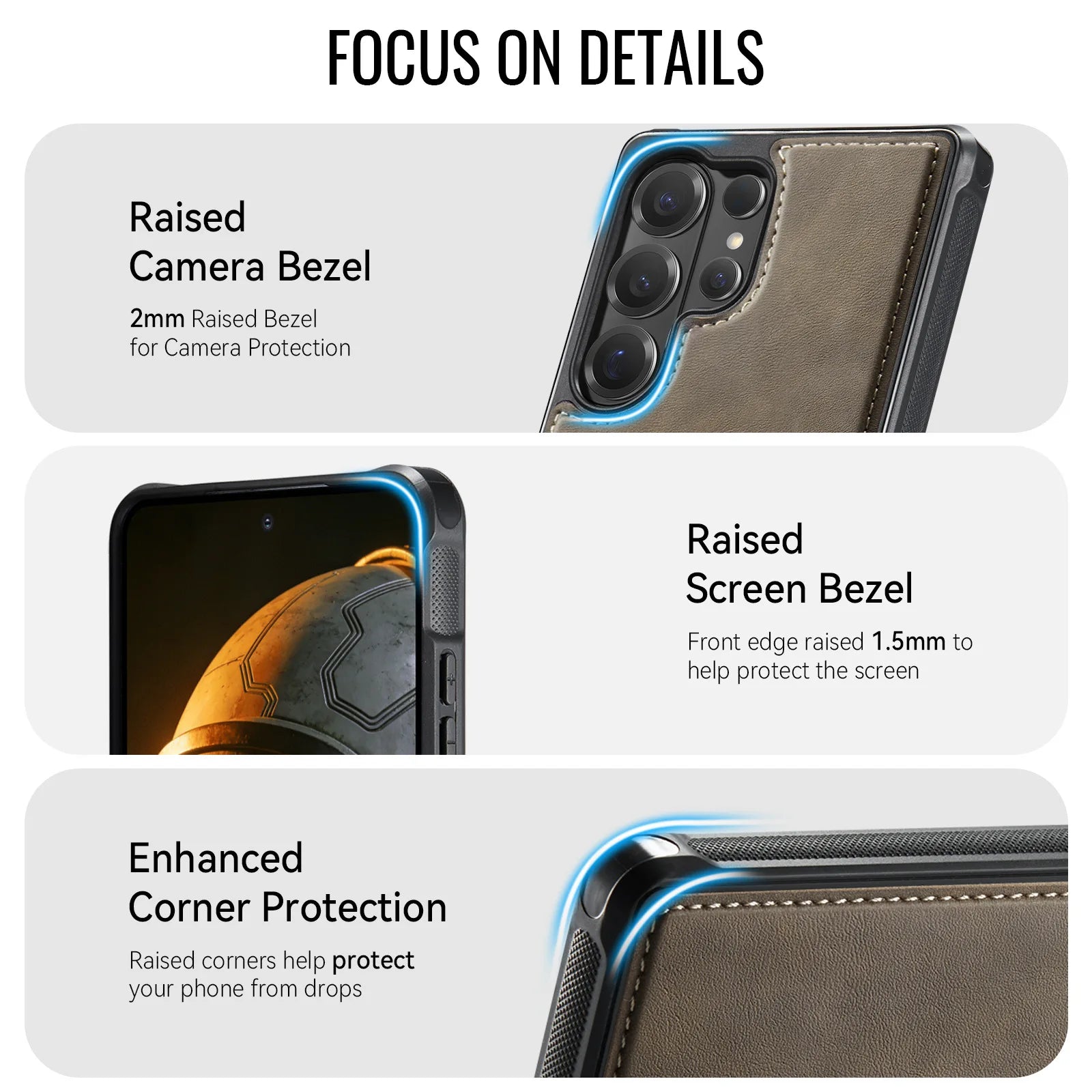 Samsung Galaxy S25 Series Magnetic Leather Phone Case