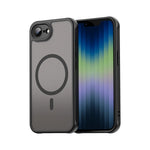 iPhone 16e Magnetic Clear PC + Soft TPU Matte Case