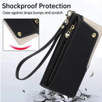 Crossbody Leather Wallet Case with Zipper Card Holder for Samsung Galaxy Z Fold 8 Ultra