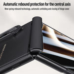 Leather Hinge Protection Case with Integrated Kickstand for iPhone Duo