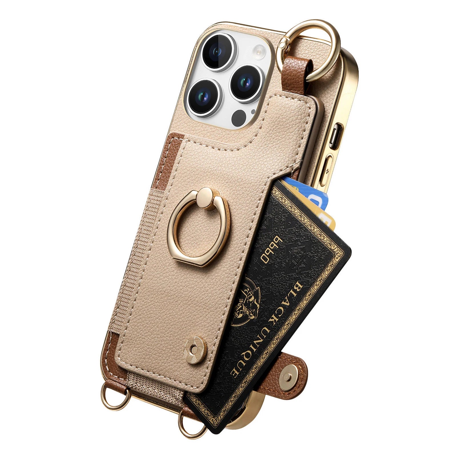 Protective Crossbody Wallet Case for iPhone 15 Series