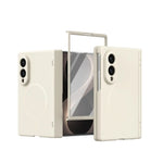 Integrated Tempered Glass Screen Protector Case with Magnetic Ring Mount for Samsung Galaxy Z Fold 8