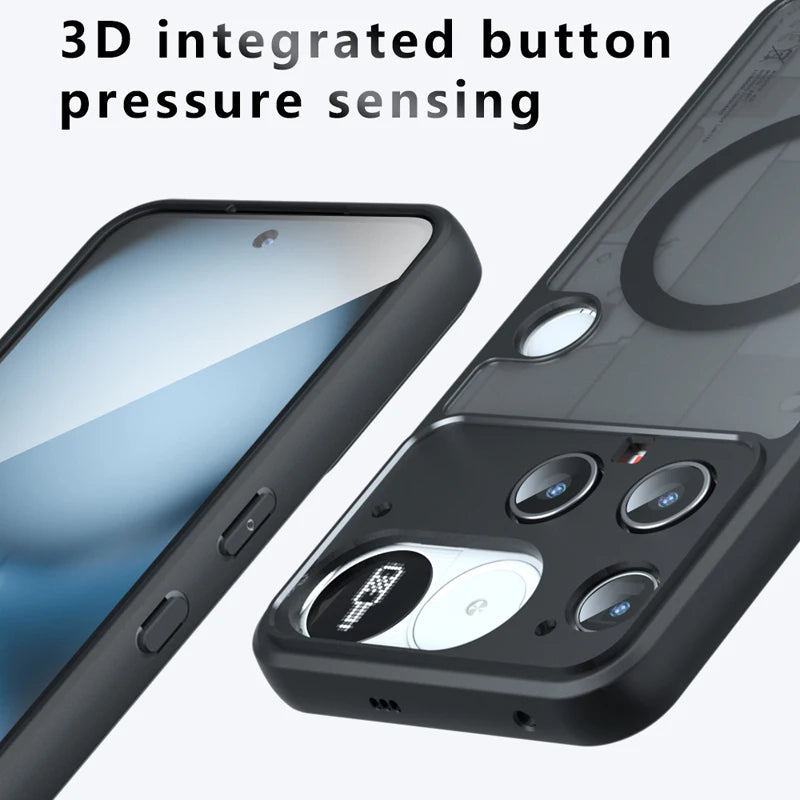 Shockproof Translucent Magnetic Case for Nothing Phone 3