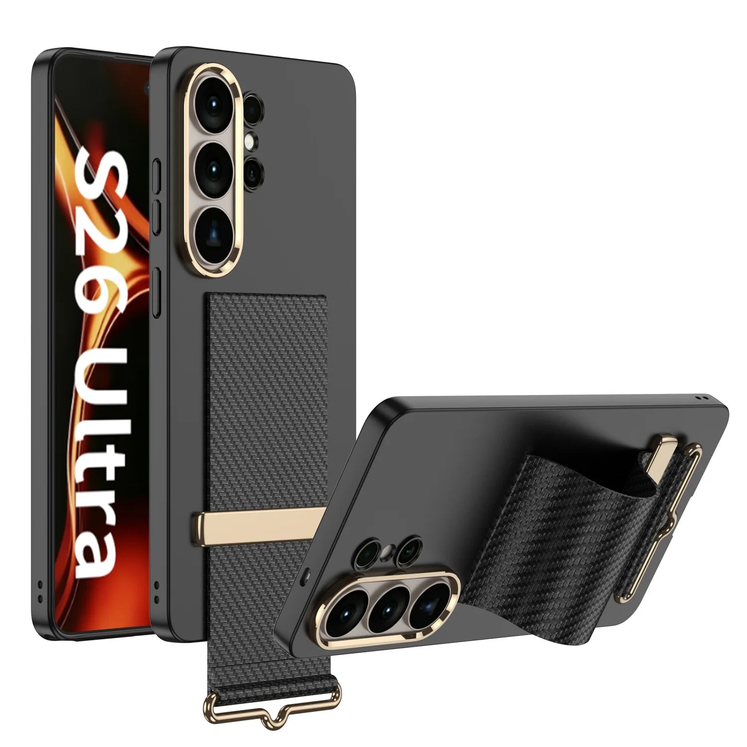 Samsung Galaxy S26 Ultra PC Hard Case with Buckle Wristband