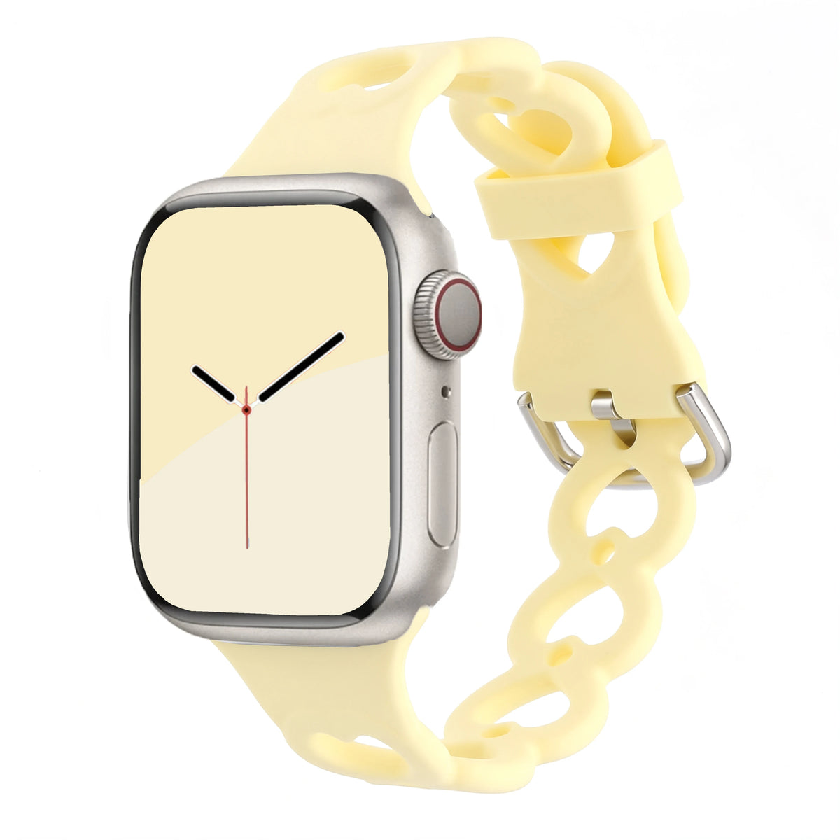 Breathable Perforated Silicone Band with Pin Buckle for Apple Watch
