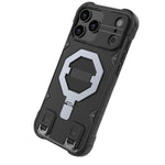 iPhone 17 Series Shockproof PC Case with 360° Stand