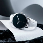 Slim Leather Strap with Waist-Curved Design for Samsung Galaxy Watch 8 Classic