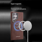 Luxury Shockproof Leather Magnetic Phone Case for Samsung Galaxy S24 Series