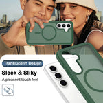 Translucent Magnetic Case with Reinforced Corner Protection for Samsung Galaxy S26 FE