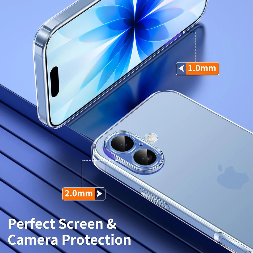 Ultra Slim Clear TPU Protective Case for iPhone 17 Series