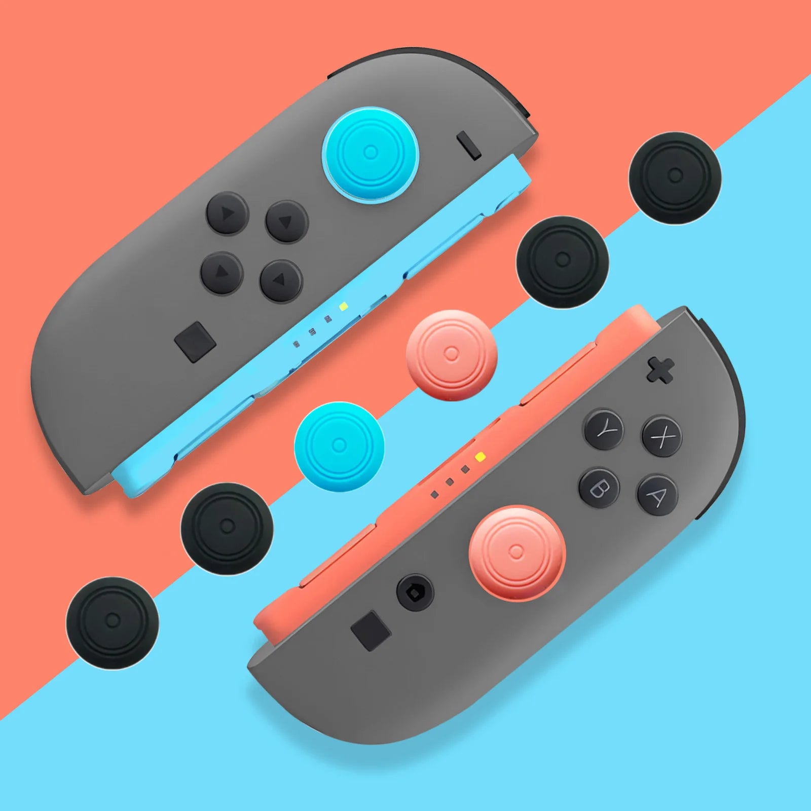 8-Pack Silicone Thumb Stick Grip Caps for Nintendo Switch 2 Joy-Con