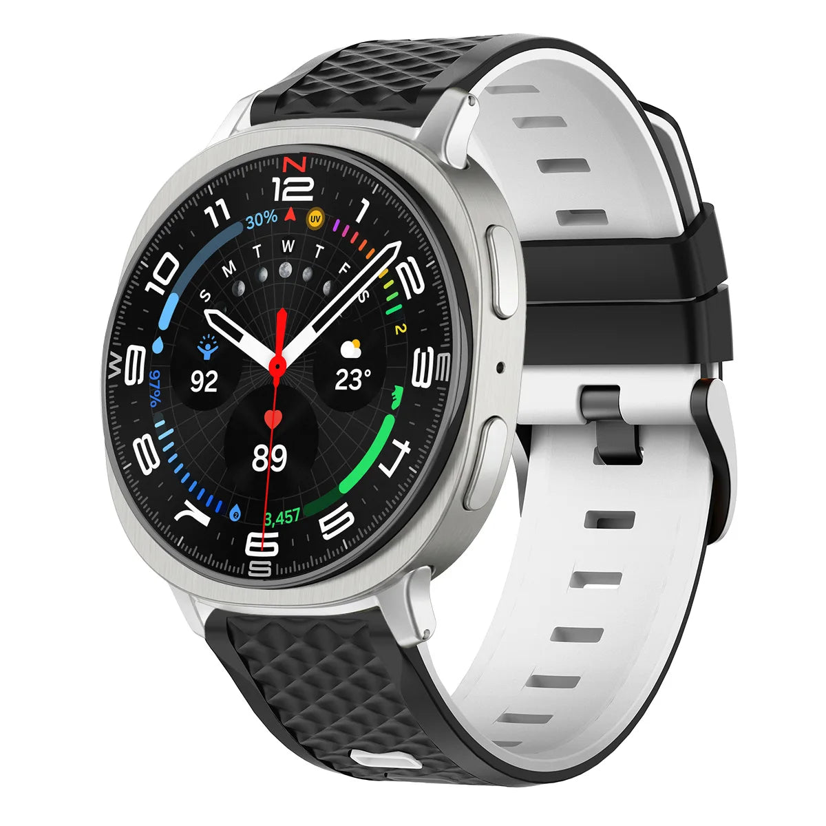 Breathable Quilted Silicone Watch Band with Ventilation Holes for Samsung Galaxy Watch 8 & Galaxy Watch 8 Classic