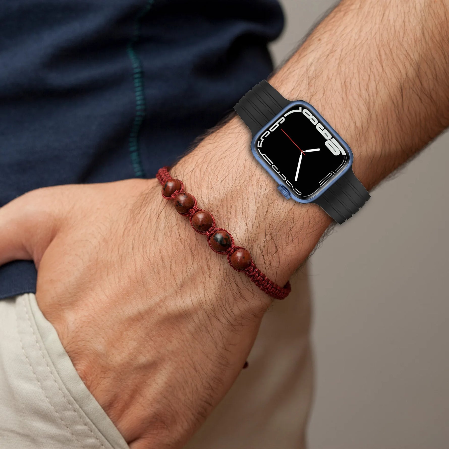 Durable Silicone Wrist Strap for Apple Watch