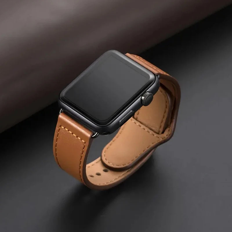 Luxury Genuine Leather Strap for Apple Watch