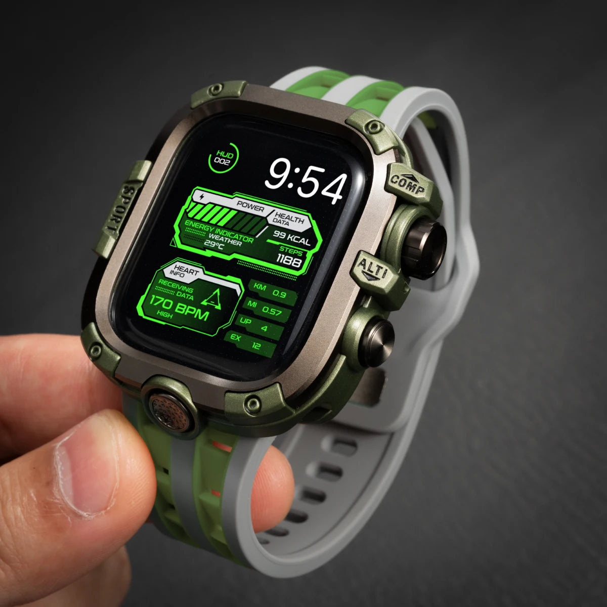 Durable Metal Bumper Frame for Apple Watch