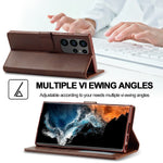 Premium Leather Flip Wallet Case for Samsung Galaxy S25 Series