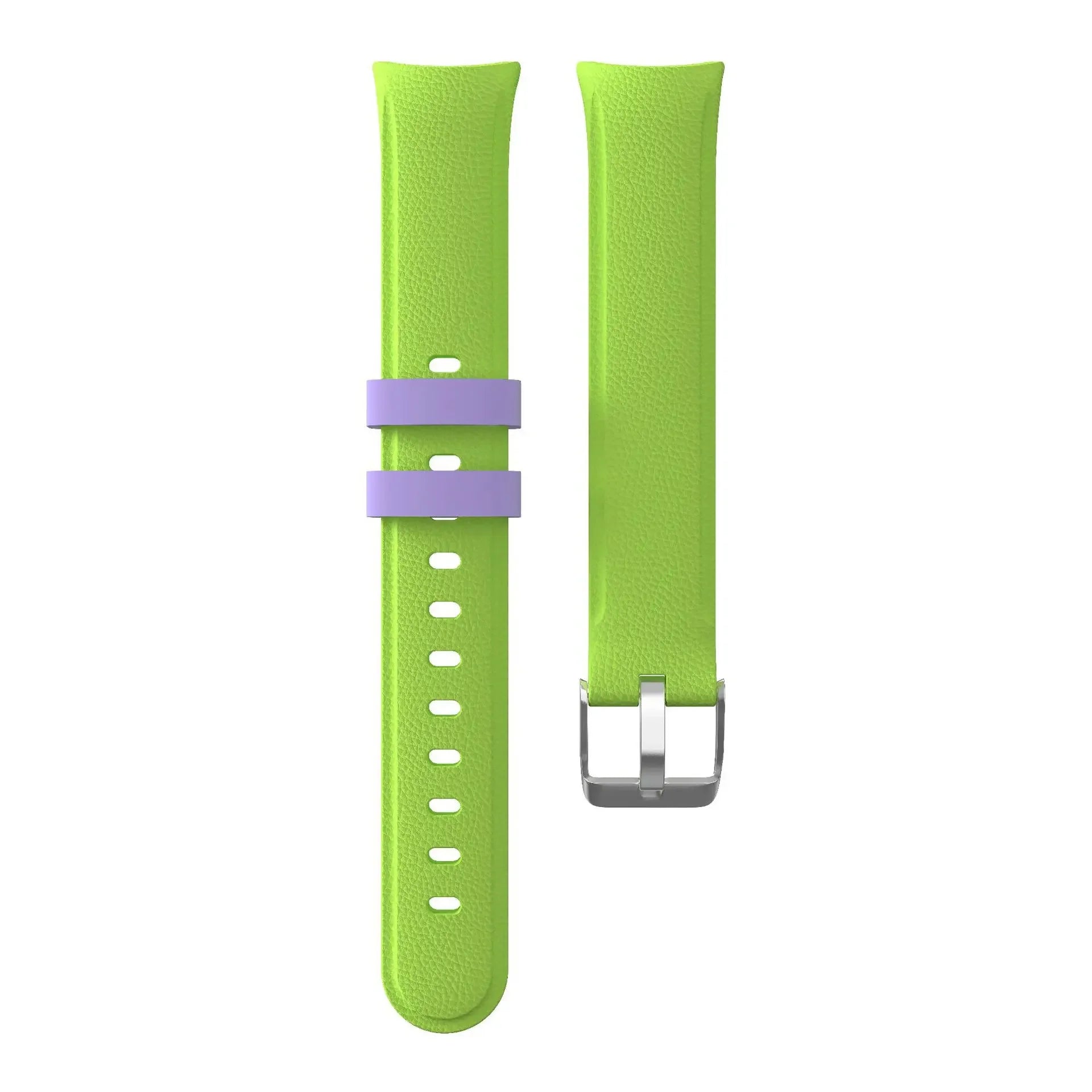 Faux Leather Texture Silicone Strap for Xiaomi Smart Band 10