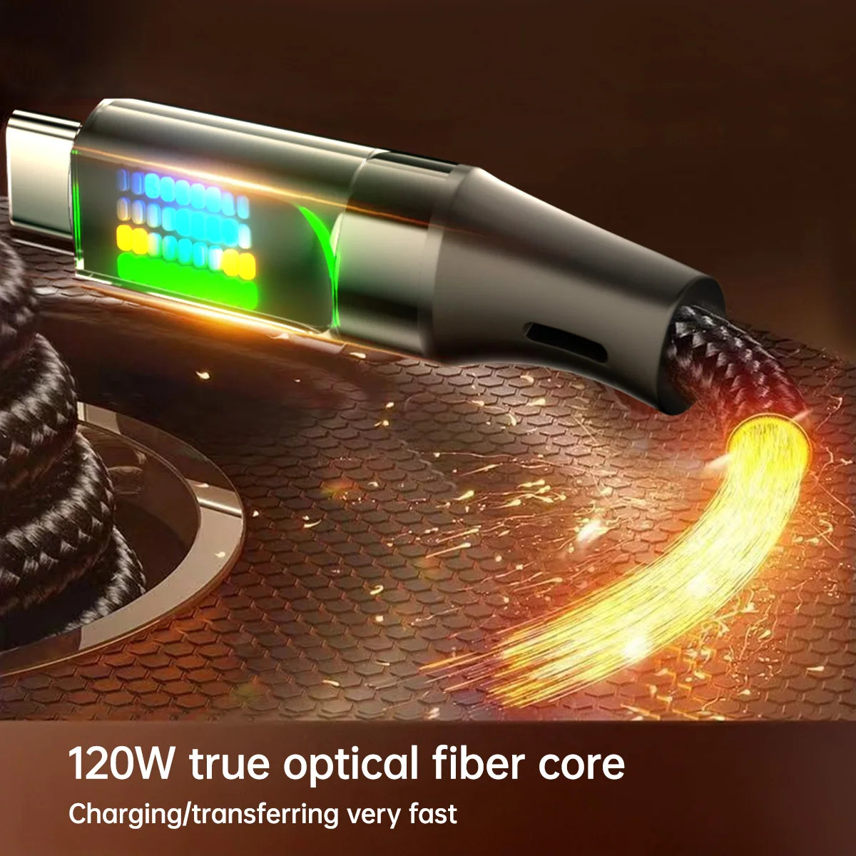 OOZCC High-Speed 120W USB-C Charging Cable