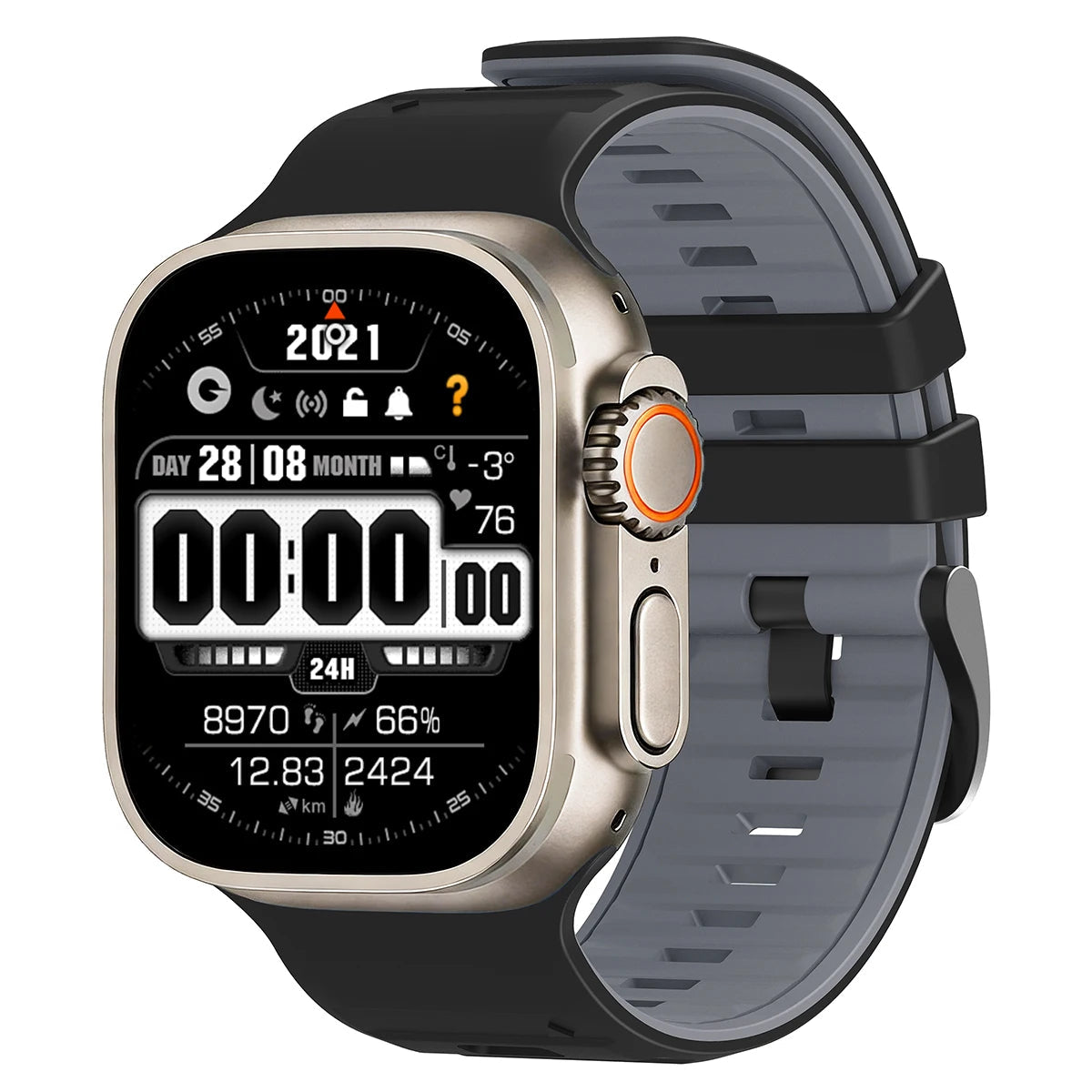 Two-Tone Silicone Replacement Band for Apple Watch