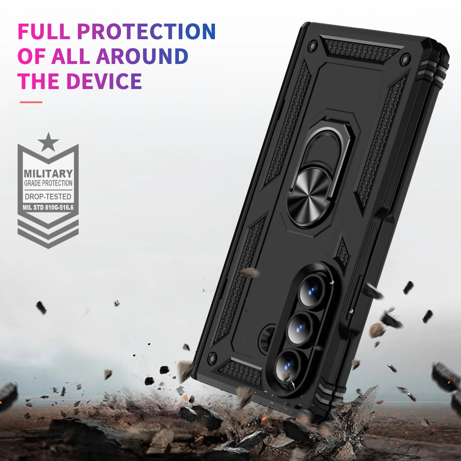 Heavy-Duty Anti-Fall Case with Built-in Stand for Samsung Galaxy Z Fold 6