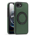 Shockproof Magnetic PC + TPU Case with 360° Rotating Ring Holder for iPhone 16e