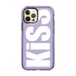 Fashionable Letters “Kiss” Phone Case for iPhone 16 Series