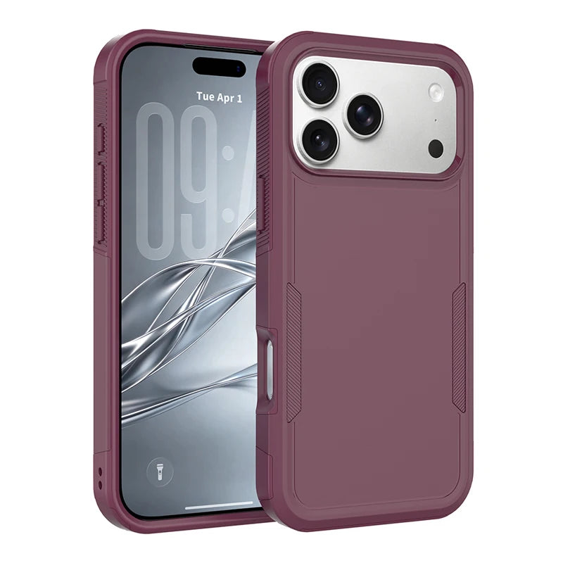 Textured Anti-Slip TPU Case with Camera Bezel Ring for iPhone 18 Series