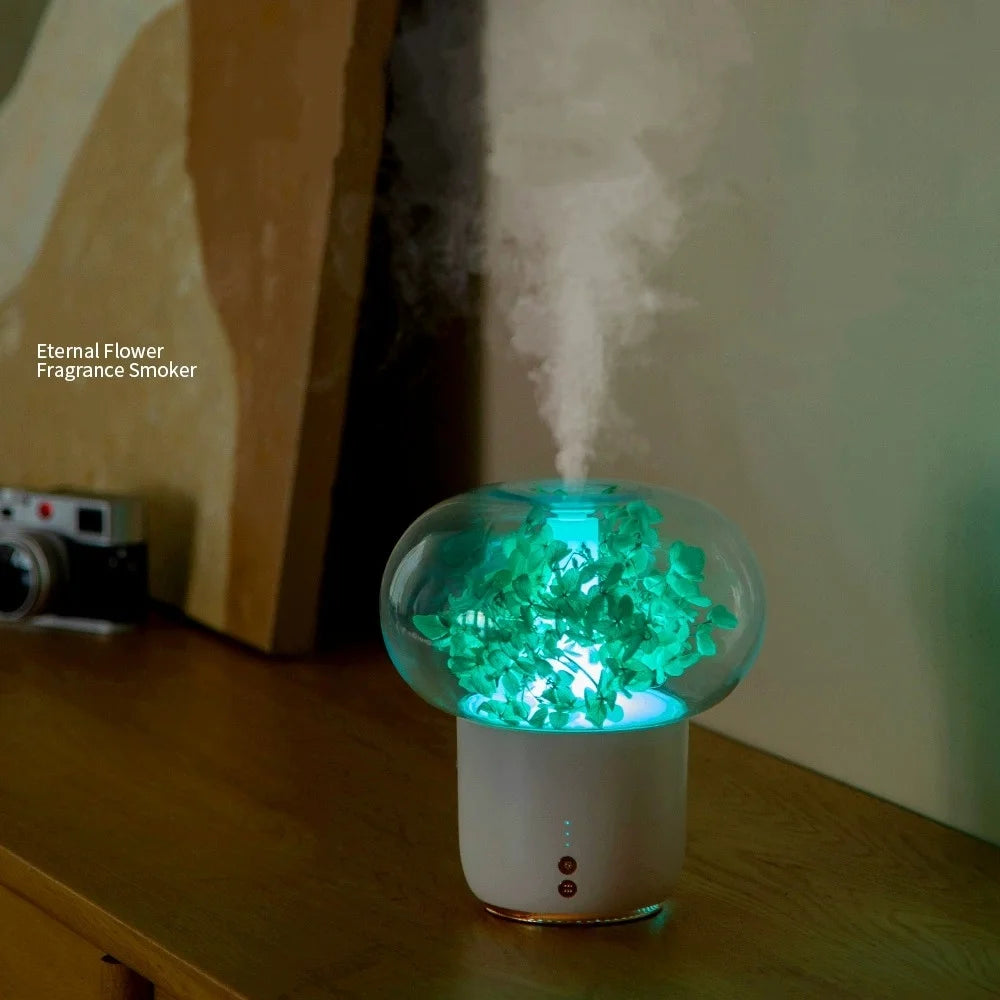 Ultrasonic Aromatherapy Diffuser and Air Humidifier With LED Light
