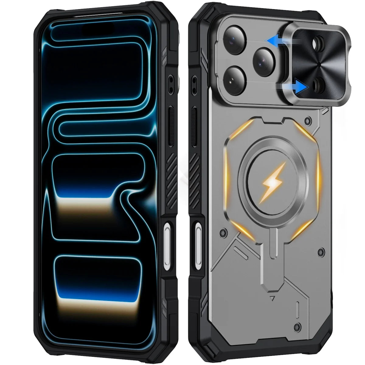Rugged Sliding Lens Cover MagSafe Case or iPhone 18 Series