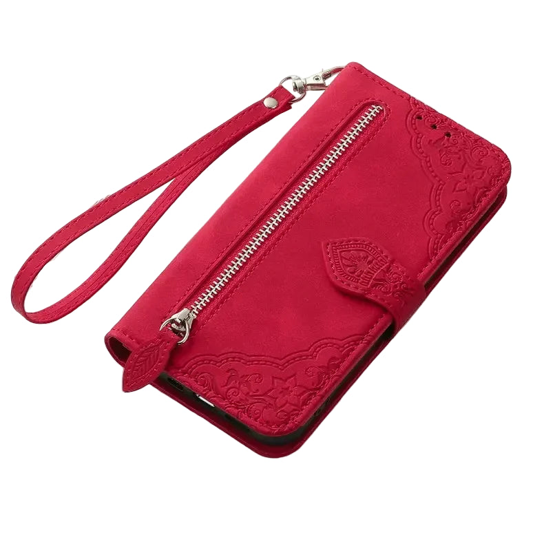 Crossbody Leather Flip Wallet Case with Card Holder for iPhone 17 Series