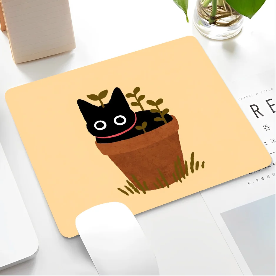 Black Cat Themed Mousepad
