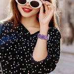 Luxury Shiny Glitter Leather Strap for Apple Watch