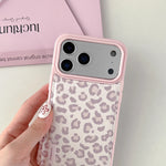 Cute Leopard Pattern Leather Protective Phone Case for iPhone 17 Series