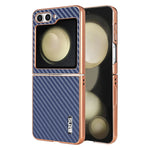 Luxury Carbon Fiber Pattern Phone Case for Samsung Galaxy Z Flip 6