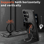 Samsung Galaxy S26 Series Military Drop-Proof Case with 360° Ring Stand