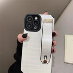 Crocodile Skin Leather Hand Strap Case for iPhone 15 Series