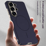 Luxury PU Leather Magnetic Case with Lens Protection for Samsung Galaxy S26 Ultra