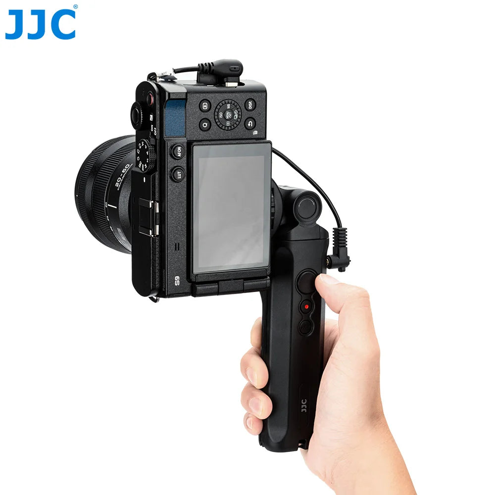 JJC Wired Remote Shooting Grip Mini Tripod for Panasonic LUMIX S9 & G100D